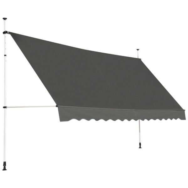 Toldo telescópico para varanda, 395x120cm