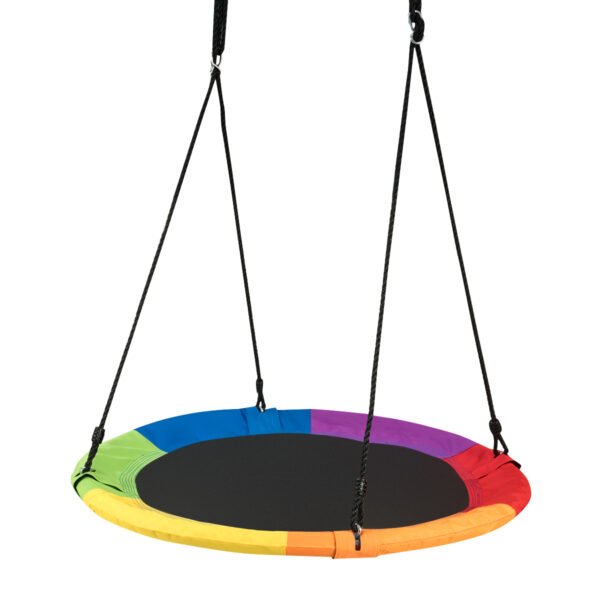 Balanço tipo ninho para jardim, balanço infantil para uso externo, suporta até 150 kg, colorido