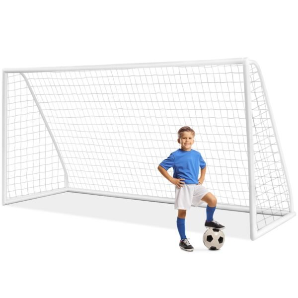 Trave de futebol para todas as condições climáticas com estrutura resistente em PVC para crianças