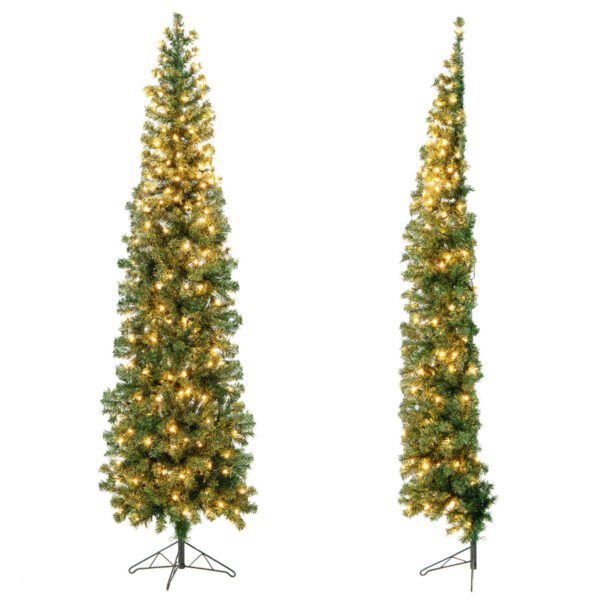 Árvore de Natal artificial de 210 cm com 150 luzes LED.