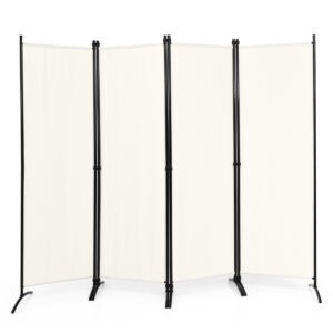 Divisória de parede portátil em fibra para escritório doméstico - Branca