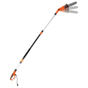 Motosserra elétrica de poda alta de 212-286 cm com cabeçote de serra laranja