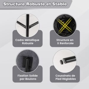 Armário organizador de metal de 3 níveis com portas com fechadura e etiquetas de identificação