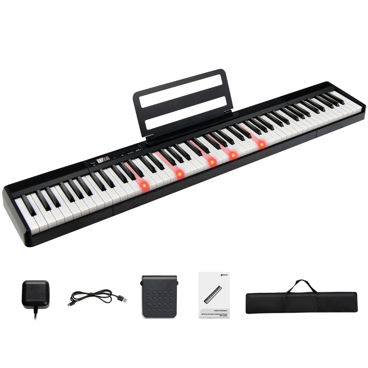 Piano eletrônico com teclado de tamanho normal