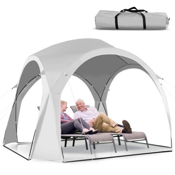 Tenda de praia com cobertura para proteção solar em pátios e áreas externas.