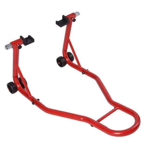 Suporte de montagem para motocicleta, macaco para motocicleta, suporte de corrida dianteiro/traseiro vermelho