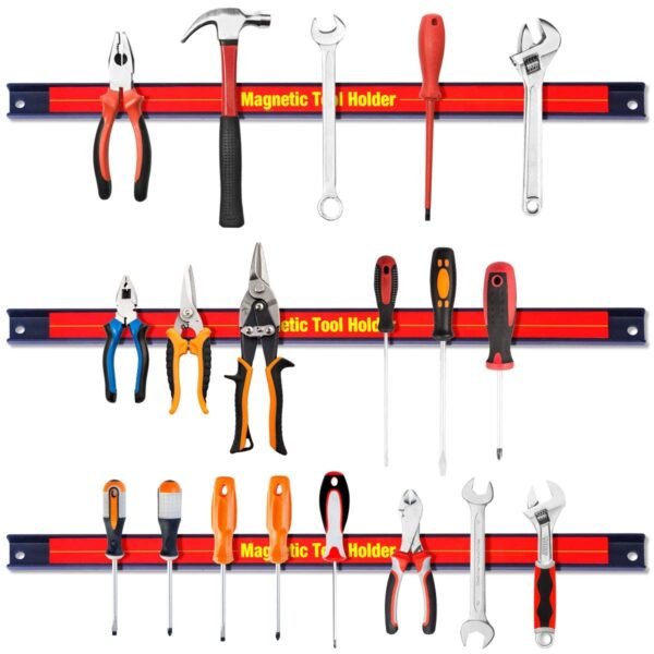 Fita magnética para ferramentas, 46 cm, 3 unidades.