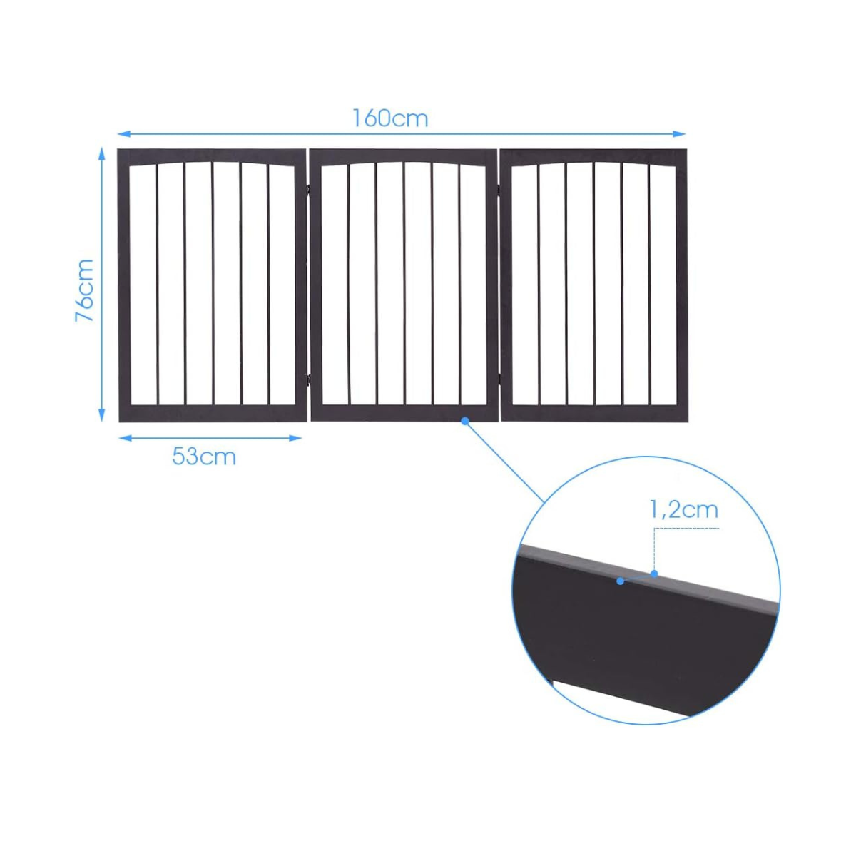 Caixa de transporte para cães com almofada e portas duplas - Nogueira - Image 2