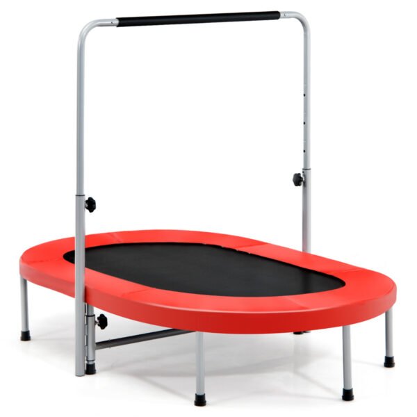 Mini trampolim dobrável para 2 pessoas, ideal para atividades físicas infantis - Vermelho