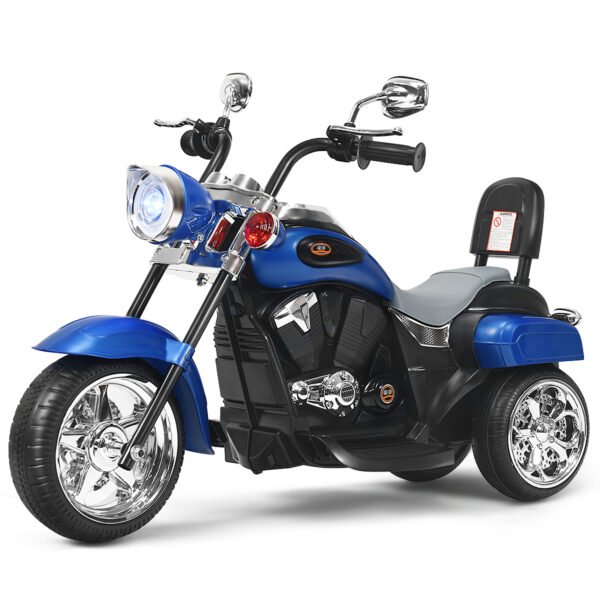 Motocicleta elétrica infantil estilo chopper, 3 km/h