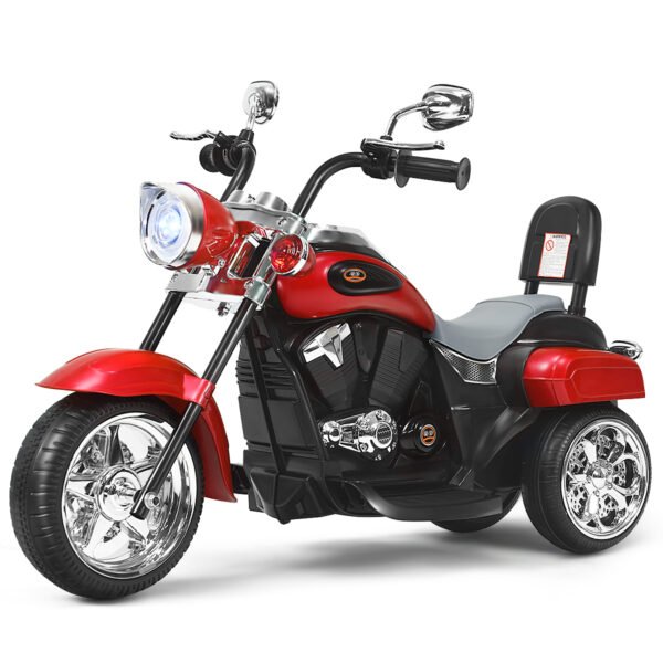 Motocicleta elétrica infantil estilo chopper, 3 km/h