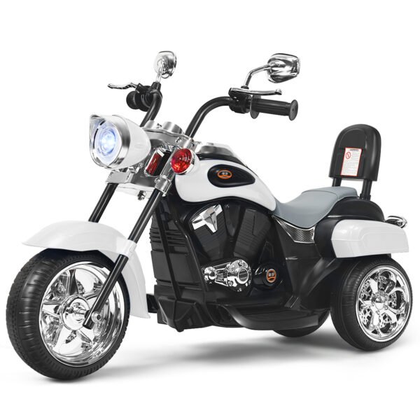 Motocicleta elétrica infantil estilo chopper, 3 km/h