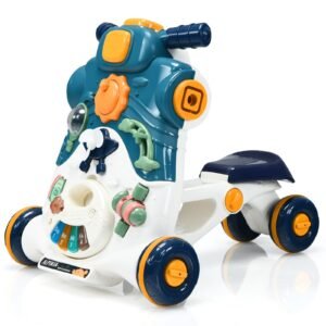 Andador 3 em 1 para Bebê com Música e Luzes - Azul