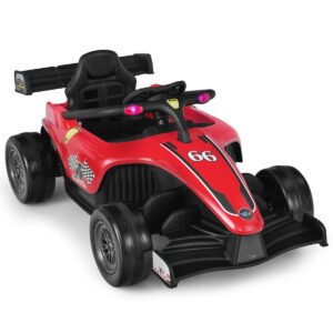 Carrinho Elétrico Infantil 12V para Crianças com Controle Remoto - Vermelho
