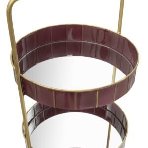 S/BOLSOS DOUBLE GLAM BORDEAUX CM 36,5X34,5X56,5