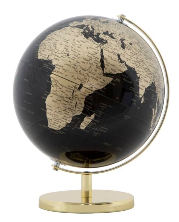 MAPA MUNDO OURO CM Ø 25X34