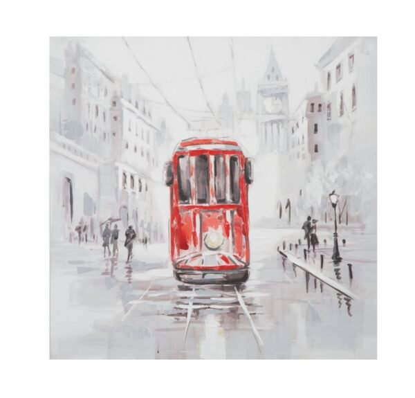 PINTURA EM TELA BONDE -A- 80X3X80 CM
