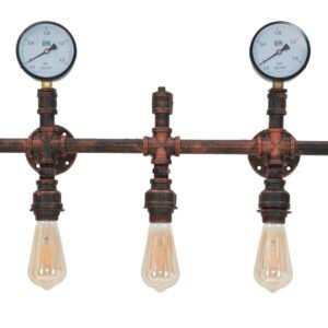 LÂMPADA DE PAREDE INDÚSTRIA 5 LUZES CM 86X9X32