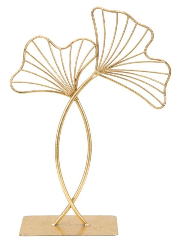 ESCULTURA FOLHA GLAM CM 25X8,5X35