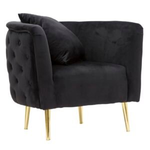 POLTRONA BUCARESTE PRETOCM 76X74X71