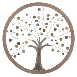 ESPELHO PAINEL DE PAREDE ÁRVORE DA VIDA NOVO CM Ø 80X2
