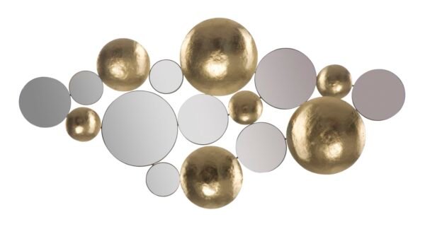 PAINEL GLAM ESPELHO OURO CM 118X2.5X60