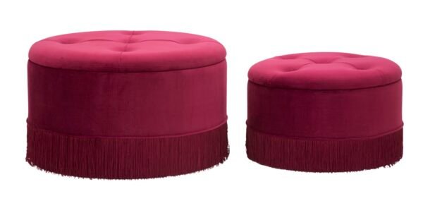 LINHAS PUFF/CONTAINER NOVO PAR BORDEAUX CM Ø 71X41-55X33
