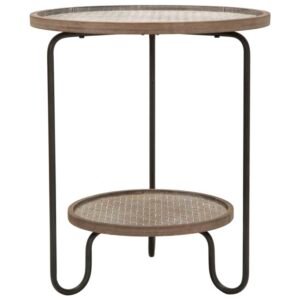 MESA AREX 2 PRATELEIRAS Ø 48X54,5 CM