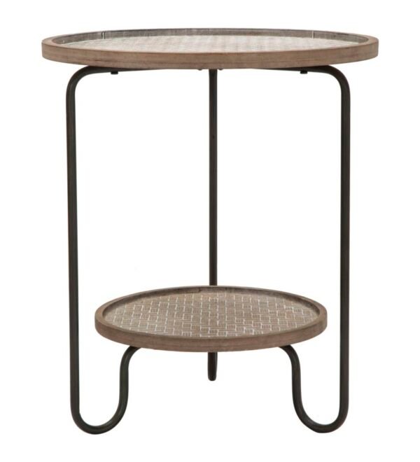 MESA AREX 2 PRATELEIRAS Ø 48X54,5 CM