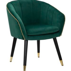 POLTRONA PARIS VERDE/OURO CM 62X58X78