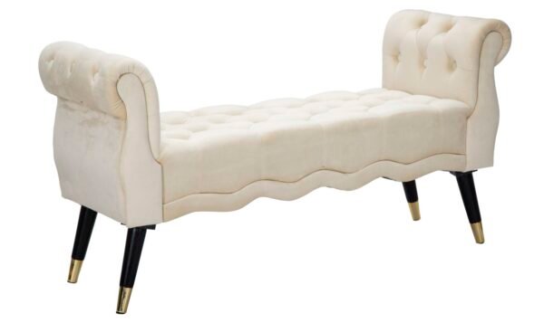 BANCO PARIS CREME/OURO CM 120X40X60