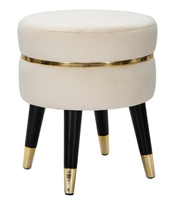BANCO PARIS CREME/OURO CM Ø 35X40,5