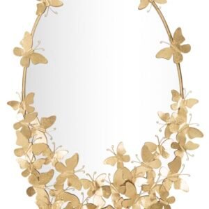 ESPELHO BORBOLETA OVAL GLAM CM 59X3X89,5 ( MEDIDA ESPELHO CM 46X78)