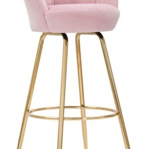 BANCO DE BAR ROSA VIENA CM 55X53X110