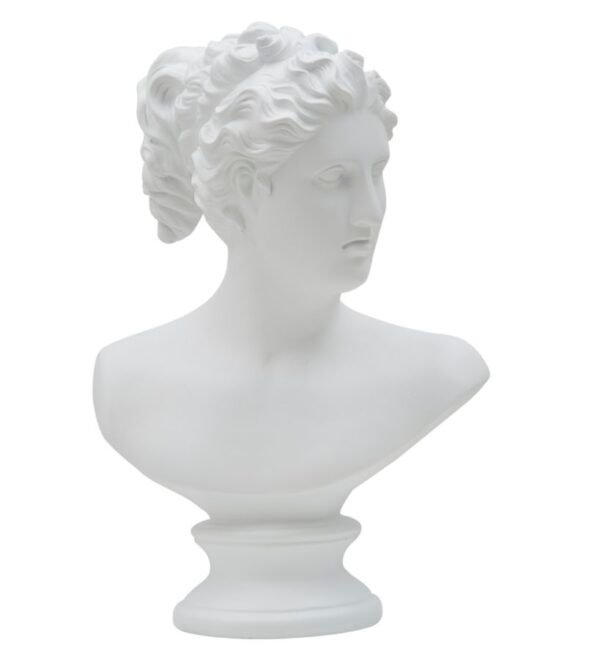 ESCULTURA MULHER ROMANA CM 21,5X14,5X34