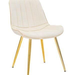 CONJUNTO CADEIRA PARIS CREME/OURO 2 PCS CM 51X59X79