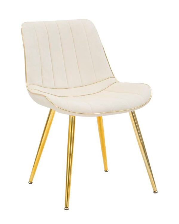 CONJUNTO CADEIRA PARIS CREME/OURO 2 PCS CM 51X59X79