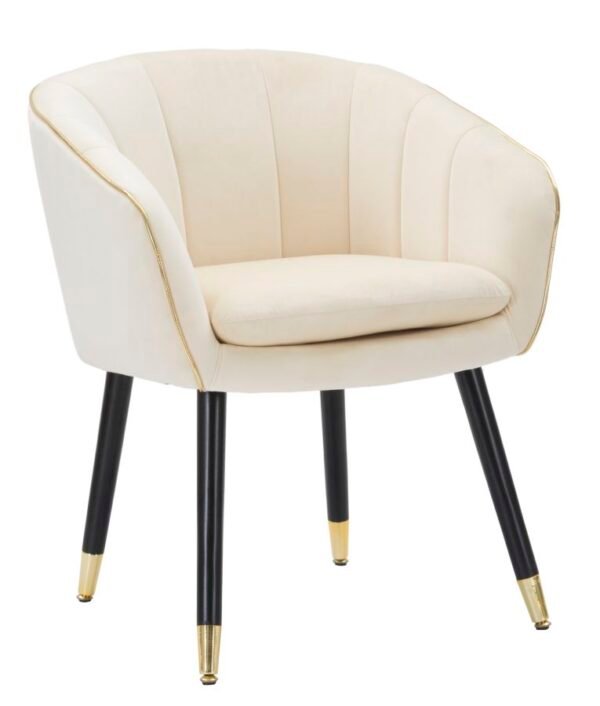 POLTRONA PARIS CREME/OURO CM 62X58X78