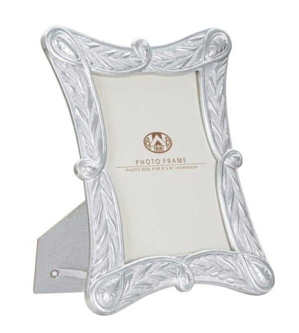 QUADRO X PRATA 23,3X2X28,2 CM ( MEDIDA INTERNA 15X20 CM)