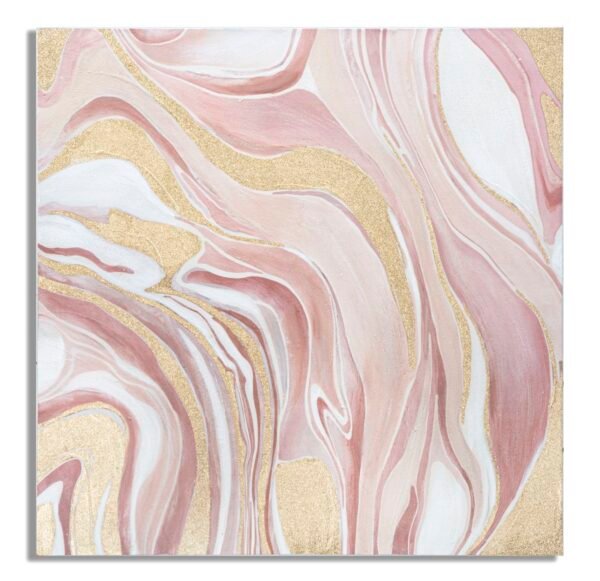PINTURA EM TELA ROSA 80X2,8X80 CM
