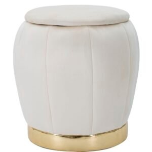 PUFF/RETENTOR PARIS CREME/OURO CM Ø 43X43