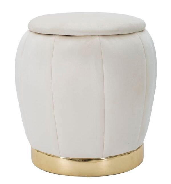 PUFF/RETENTOR PARIS CREME/OURO CM Ø 43X43