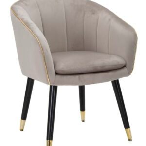 POLTRONA PARIS CINZA/OURO CM 62X58X78