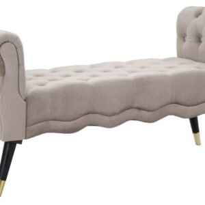 BANCO PARIS CINZA/DOURADO CM 120X40X60