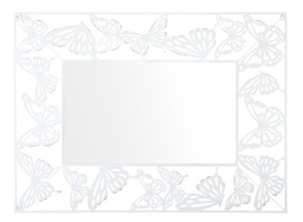 ESPELHO BORBOLETA BRANCO 85X1X115 CM