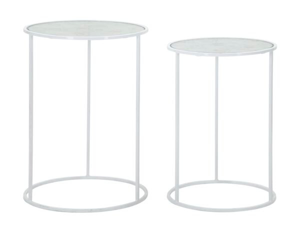 MESAS DE CASAL BRANCO HARTS CM Ø 43X60-38X55