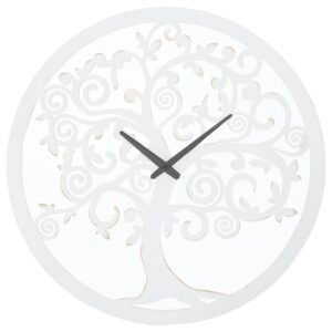 RELÓGIO DE PAREDE ÁRVORE BRANCO CM Ø 55X4,5