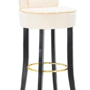 BANCO DE BAR LUXY CREME 46X48X96 CM