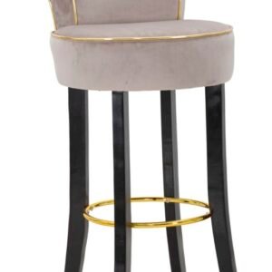 BANCO DE BAR LUXY CINZA CM 46X48X96