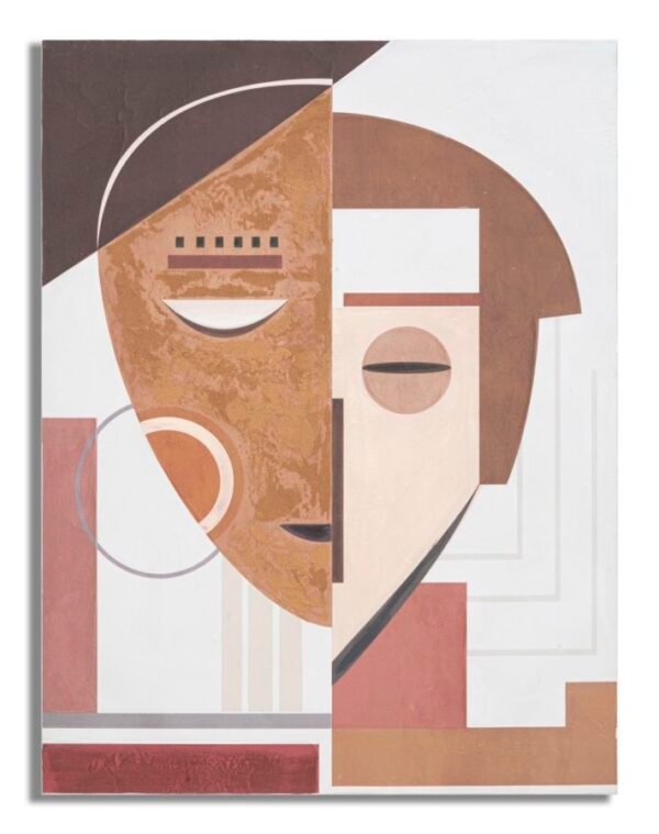 PINTURA EM TELA FACE ÉTNICA 60X2,7X80 CM